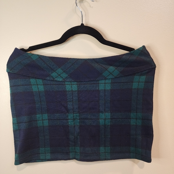 H&M Divided tartan print Mini skirt - Picture 1 of 3